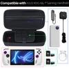 Lebakort Aufbewahrungskoffer Kompatibel mit ASUS Gaming PC ROG Ally RC71L ROG Ally X RC72LA Handheld-Spielkonsole und Zubehör / (Schwarzer Fall)