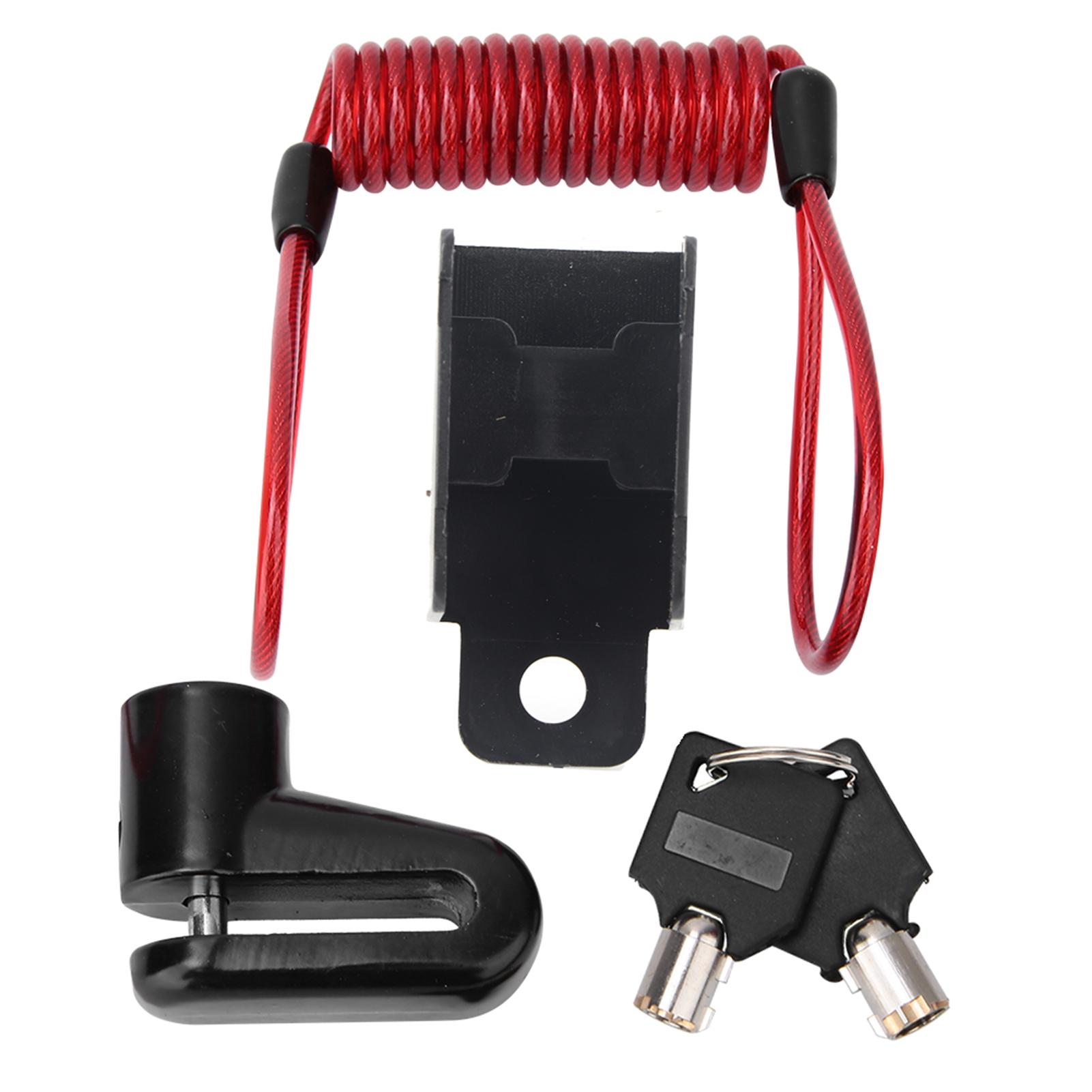 Electric Scooter Disc Brake Lock, Anti-theft Disc Brake Lock with Reminder Cable for Mijia M365 Electric Scooter