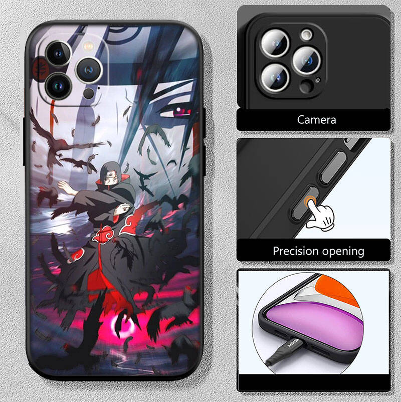 MH103 Naruto Uchiha Itachi Handyhülle für iPhone 7 8 11 12 13 14 15 16 17 16E XS Pro Max XR X SE Air