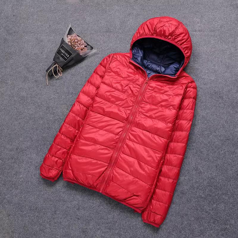 Giacca in piumino da donna leggera reversibile taglie forti