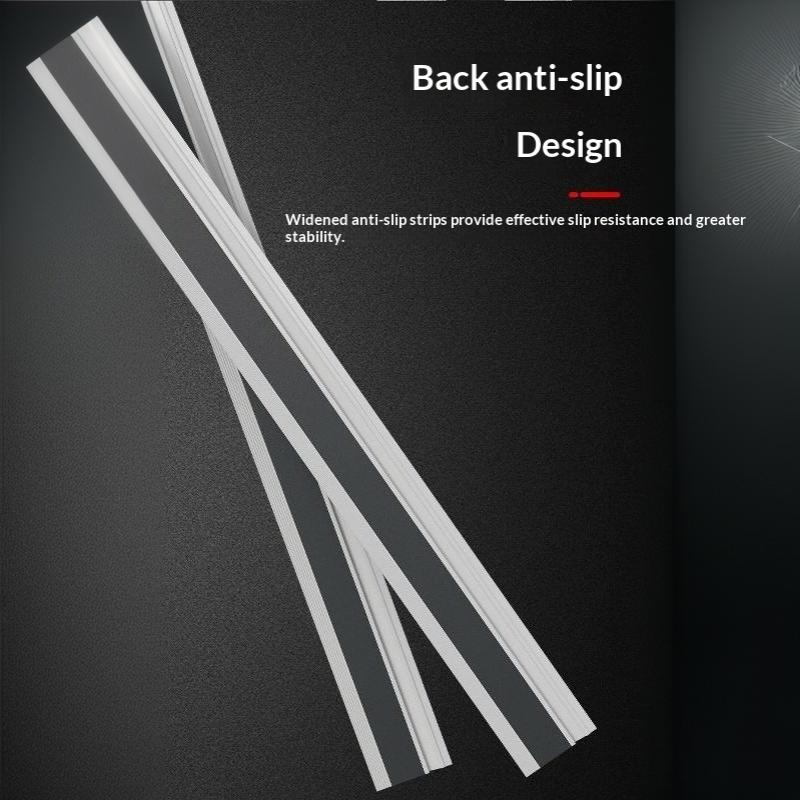 Aluminum Alloy Protective Ruler Anti Slip Design Cut Resistant Edge No Ink Bleed For School Office Drawing Crafting Measuring