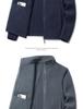 Men's Plus Size Lamb Fleece Jacket - Warm Polar Fleece for Autumn & Winter
