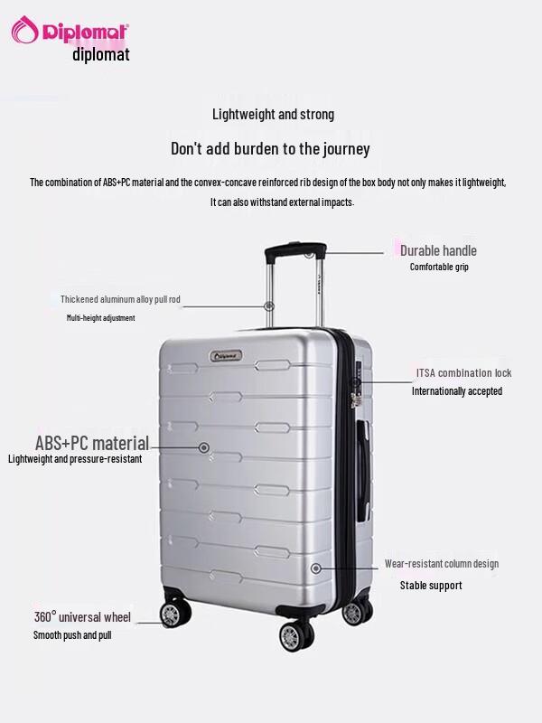 Diplomat TC-685T Expandable Titanium Luggage
