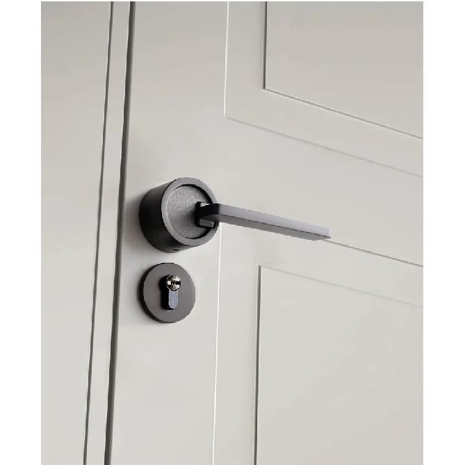 Nordic Door Handle Simple Indoor Mechanical Lock Bedroom Study Office Wooden Door Handle Split Lock