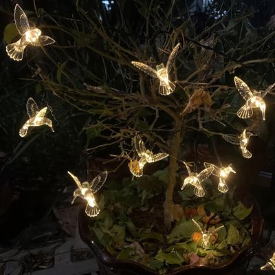 8 trybów LED USB Bird String Lights, 1 metr długości 10 lampek dekoracyjnych LED na święta