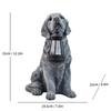 JYL TS/060,Creative Resin Simulation Golden Retriever Statue Solar Light for Garden Corridor Home Decor Lamp