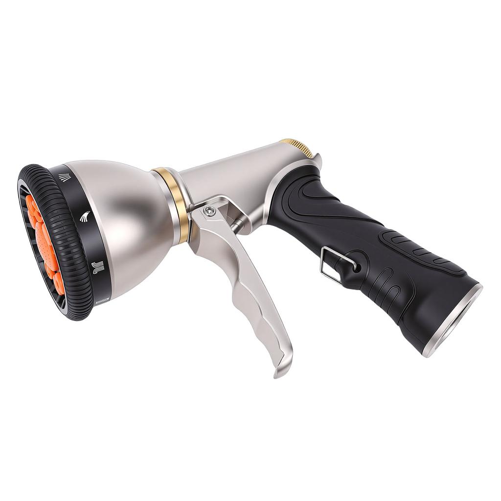 Garden Hose Nozzle, Water Spray Nozzle with 9 Modes   Watering Patterns, 3Celsius4 Inch Garden Hose Thread, for Watering Plants Washing Cars