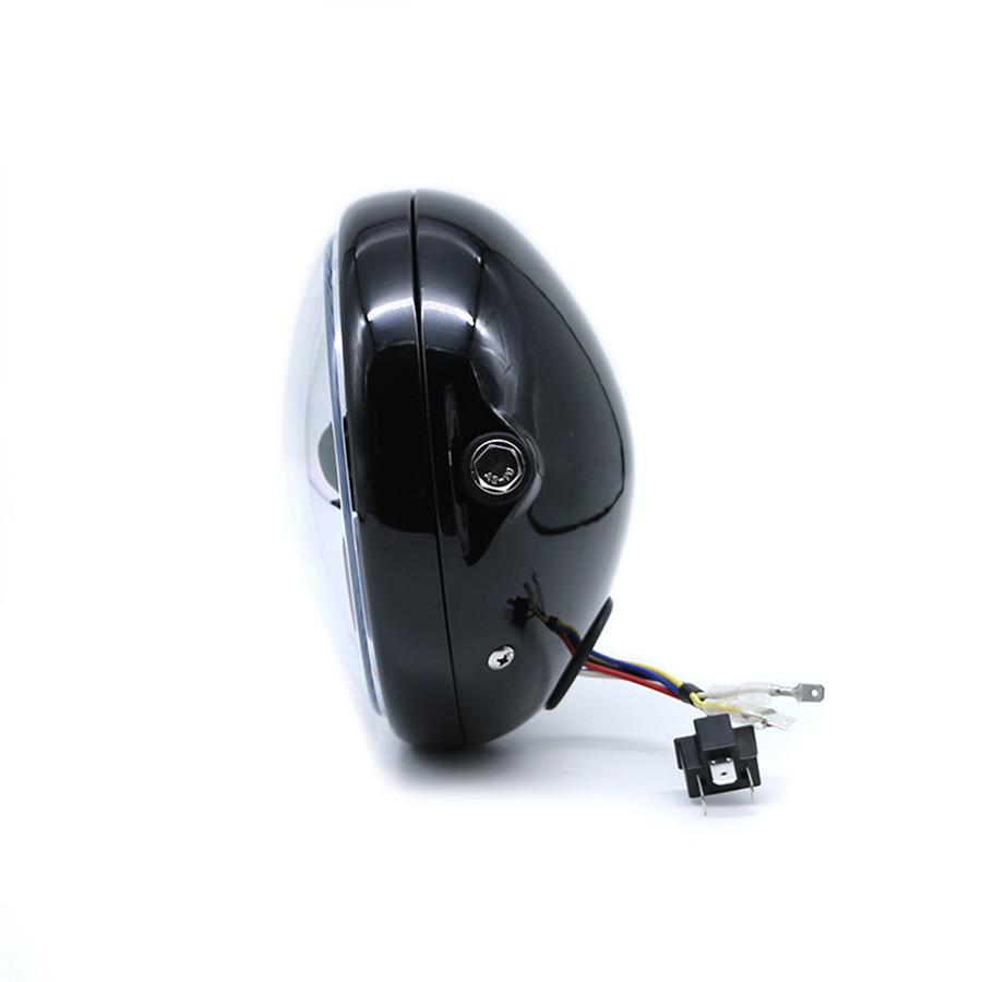 7 Inch Round Led Headlight With Headlight Shell Housing Hi/Lo Beam Projector Motor 7" Round Headlamp