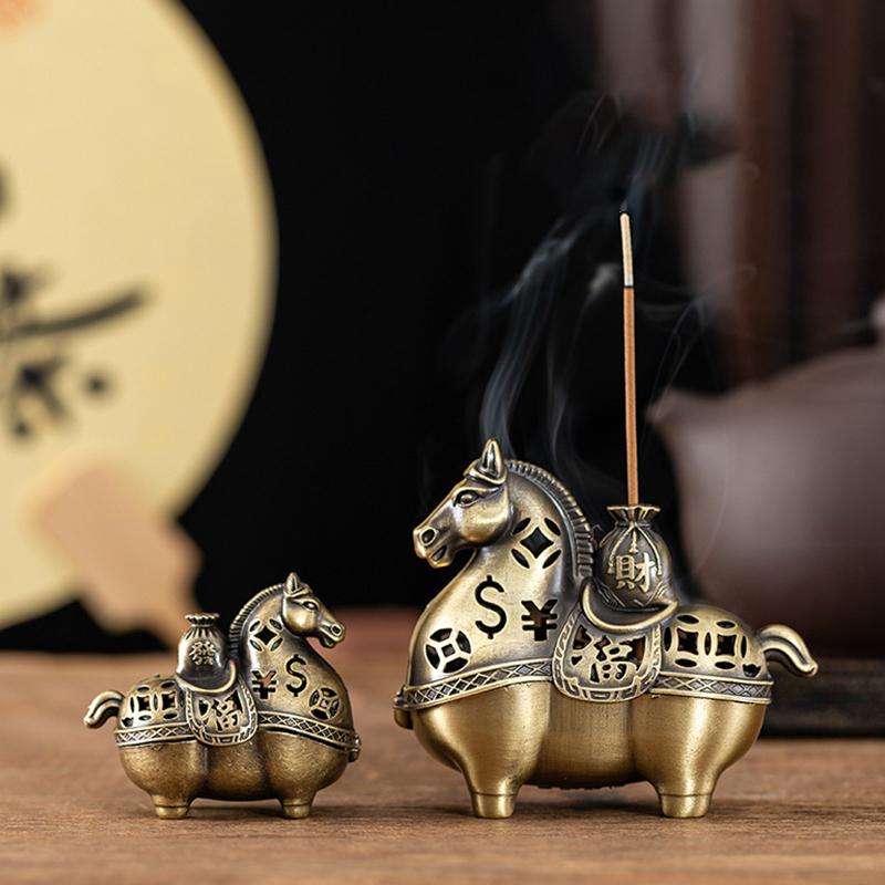 Year Of The Horse Get Rich Incense Burner Aromatherapy Burner Sandalwood Burner Incense Plate Incense Burner Crafts