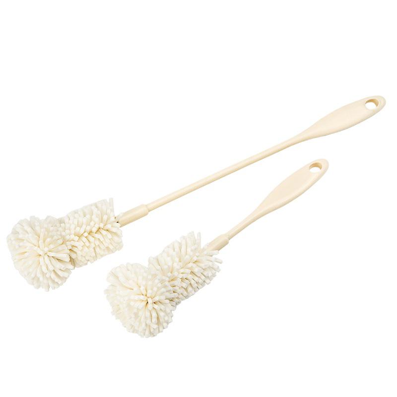 Long Handle Nano Silicone Cup Brush for Cleaning Thermos, Water & Baby Bottles