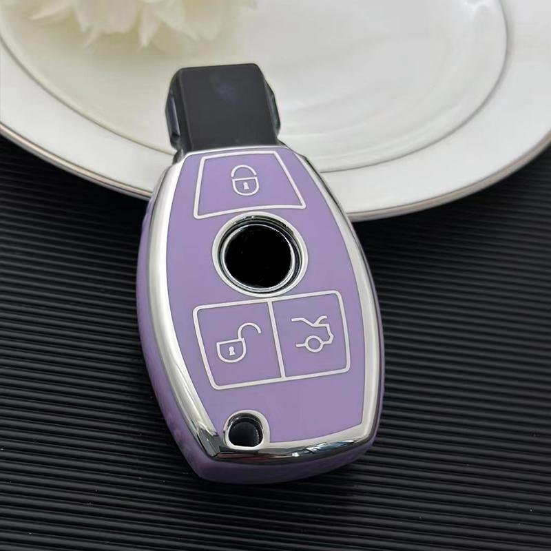 

3 кнопки ТПУ чехол для дистанционного ключа автомобиля чехол брелок для Mercedes Benz ABCER Class GLS GLA GLK GLC CLS CLA AMG W204 W205 W212 W463 W176 аксессуары Key Case