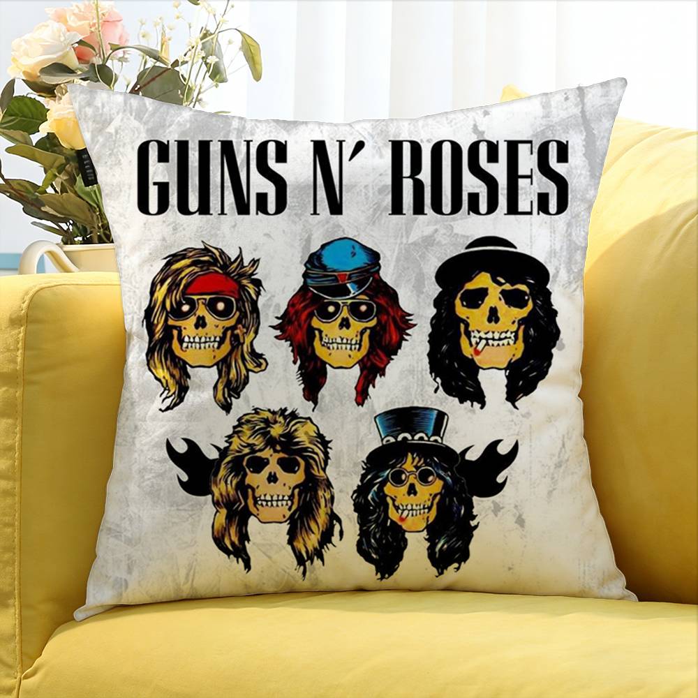 GGuns N RRoses World Various Sizes Square Pillow Case For Car Home Bedchamber Decor