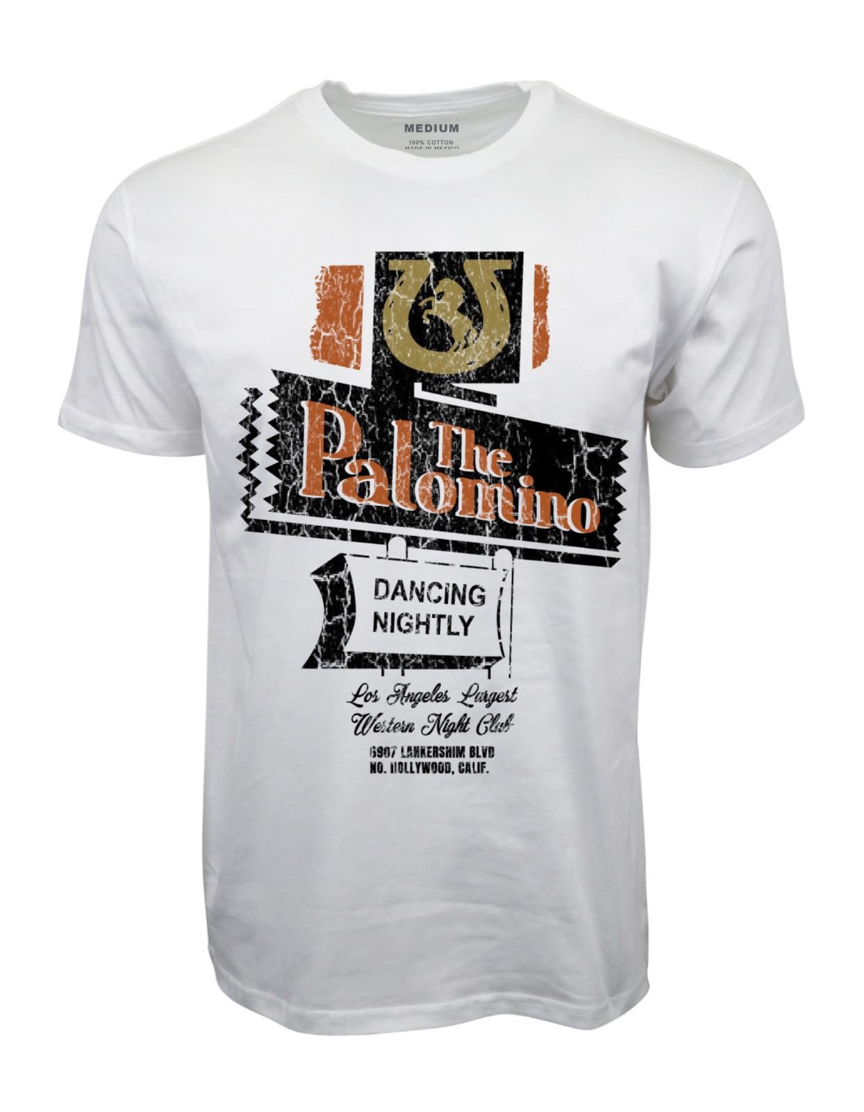90s THE PALOMINO HOLLYWOOD VINTAGE WASH LOOK GRAPHIC WHITE T-SHIRT XXXXL