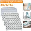 4/8/12Pcs Steam Mop Replacement Pad Reusable Microfiber Washable Soft Cleaner Pad Compatible with Shark Steam Mop Strong Absorb