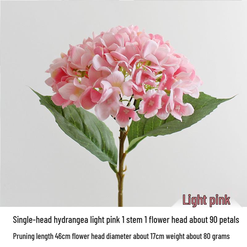 Silk Hydrangea Flowers - Decorative Artificial Ornaments for Weddings, Available in 24 Colors