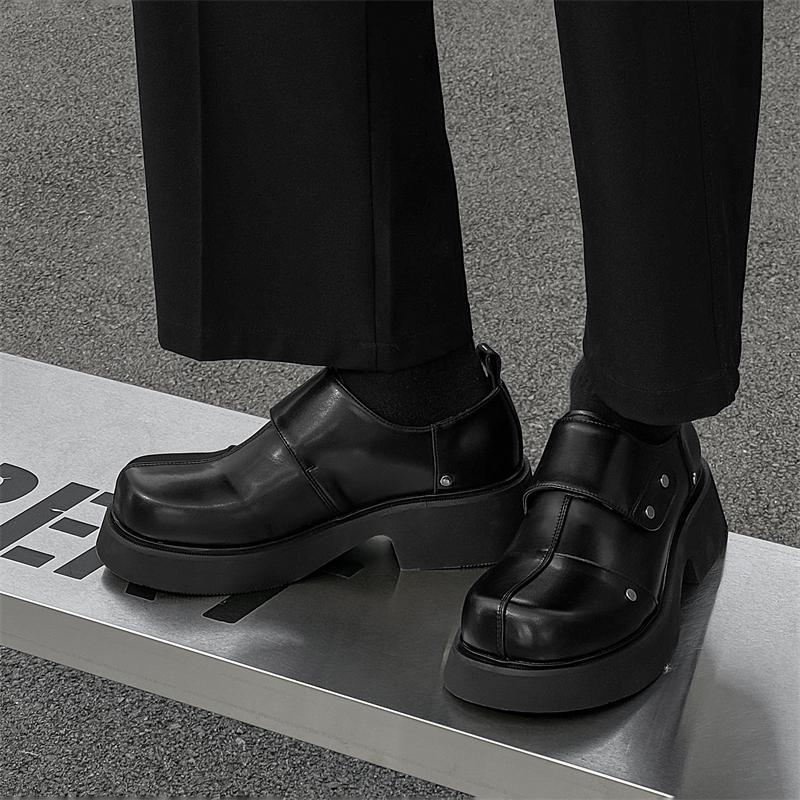 Fashion British style men's leather shoes Height increasing thick bottom Daily work and office Leisure Business 38-46 Luxury shoes