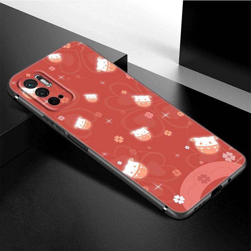 Genshin Impact Logo Phone Case For Xiaomi Redmi Note 11 10 9 8 Pro 11T 5G 10T 10S 9S 9T 9i 9C 9A 8T Soft TPU Black Cover Funda