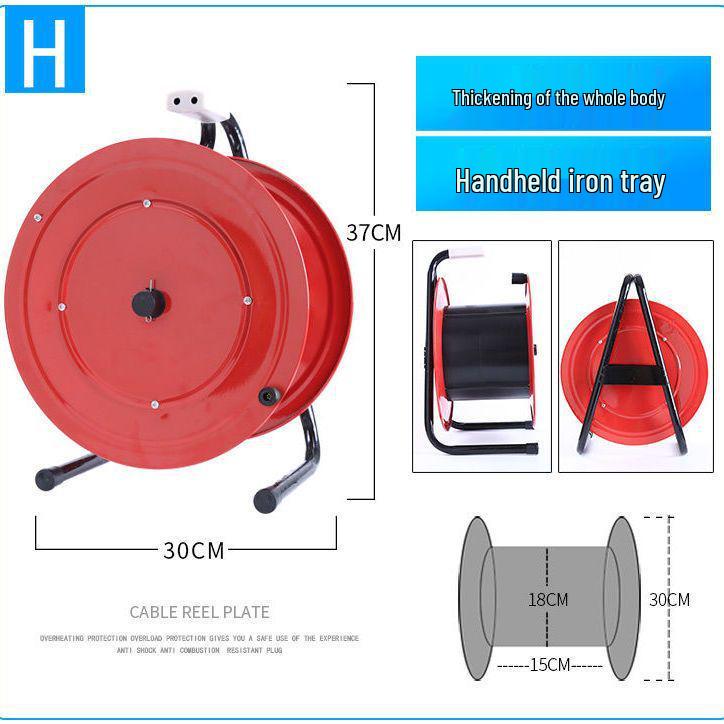 Portable Movable Cable Reel Winder and Roller Spool