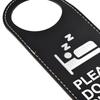 Door Sign Black Hang On Door Or Wall Leather Many Occasions