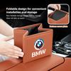 AAAOS1 Portable Car Trash Bin Garbage Can Foldable Waste Storage Basket For BMW 50th Anniversary Edition E36 E46 E53 E90 E60 E93 E87