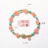 Aquamarine & White Crystal Beaded Bracelet: Fairy Summer Style for Girls, Sweet & Simple Fashion Hand Jewelry with a High-End Feel