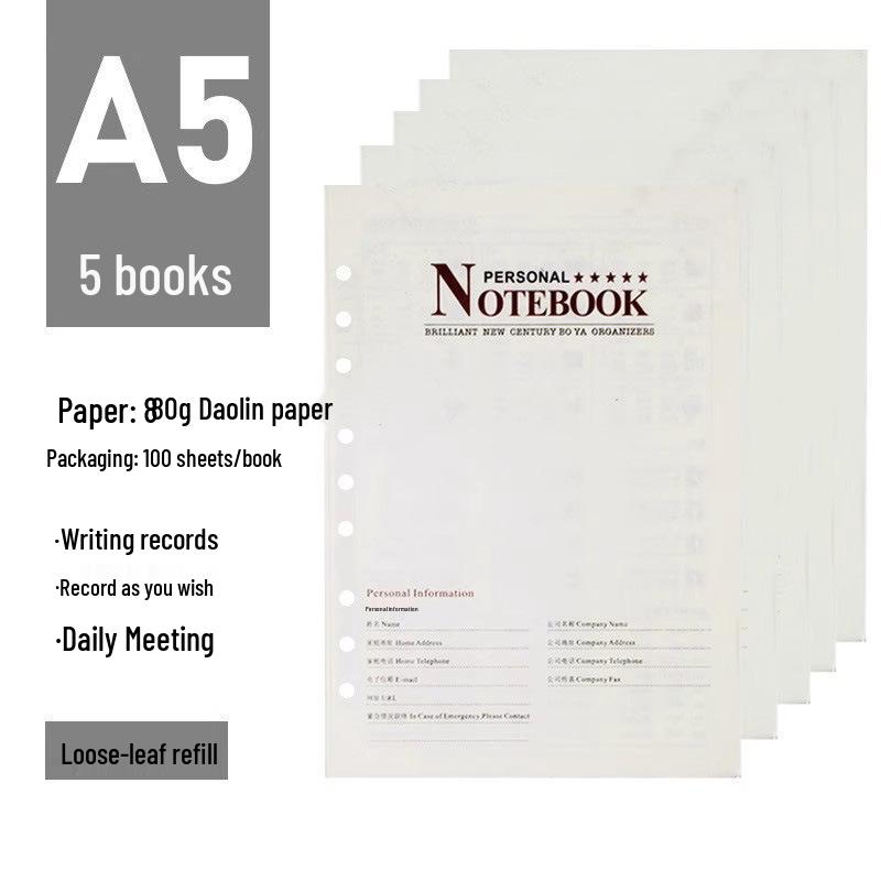 Custom 5-Ring Binder Notebook Gift Set for Students & Professionals