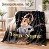 Taylor Swift Custom Name Flannel Throw Blanket Soft Warm for Sofa Bed Indoor Home Use