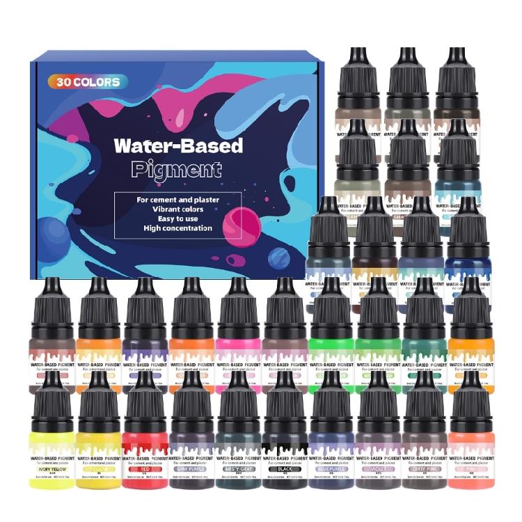

Ultra Concentrated Cement Tinting Dye Set 30 Colors Compact 5ml Vials No Fading Formula For Artistic DIY Designs 1