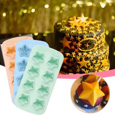 DIY Bakeware Silicone Star Shaped Cool Ice Tray Chocolate  Maker Tools
