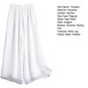 Women Pants Elastic Waist Solid Color Wide Leg Double Layers Loose Daily Wear Pleated Plus Size Lady Culottes Female Clothes