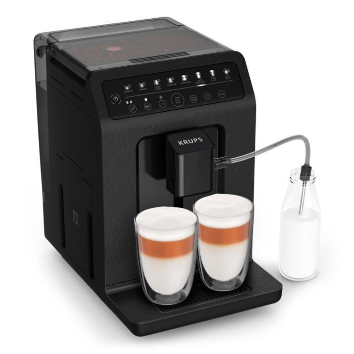 KRUPS, Machine À Café Grains Automatique, 2 Boissons Simultanées, 8 Boissons Préréglées EA897B10