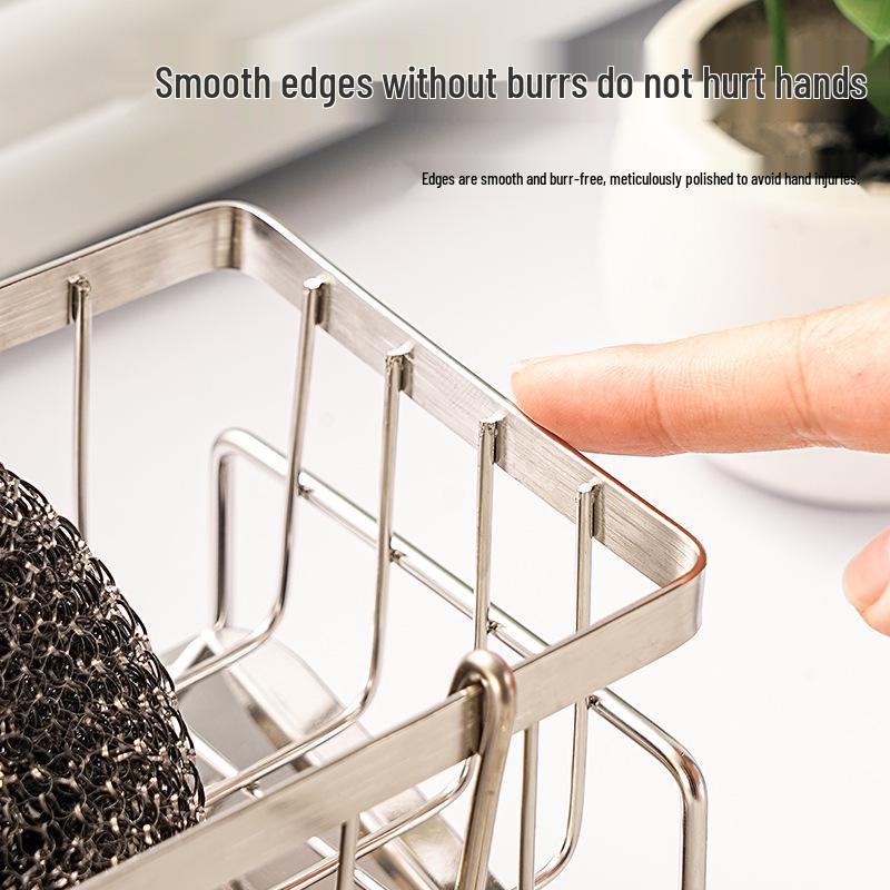 Faucet Sponge & Dishcloth Holder with Drainer