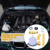 Coolant Flush Kit with 15Piece Radiator Funnel - Spill-Proof Cooling System Supplies for RV Tank Brake Fluid & Windshield Washer