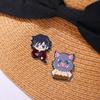 5 Pcs/set Demon Slayer Anime Cosplay Brooches Cute Character Pins Clothing Backpack Lapel Badges Jewelry Accessories Gifts