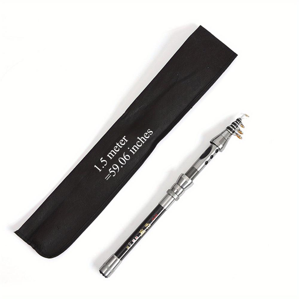 

Ultra Compact Carbon Retractable Fishing Rod - Portable, Adjustable Length 59.06 inches to 94.49 inches (Excluding, Rotary Fishing Wheel 1.5 meters/4.92 feet