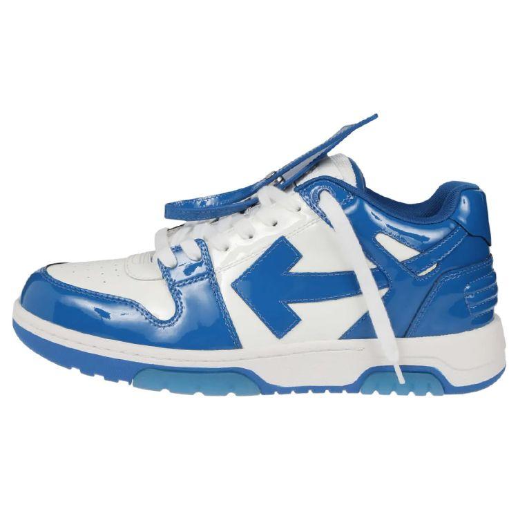 

Off-White Out Of Office Патент Низкие Повседневные Модные Кроссовки Мужские Кроссовки Синие OMIA189F22LEA0060145 39