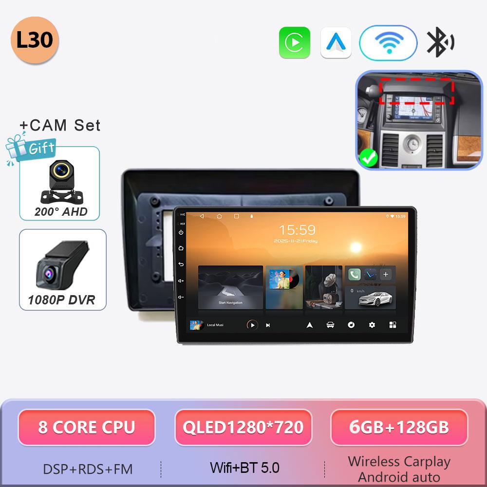 Android 16 Octa-Core Car Radio for Chrysler Grand Voyager 2008-2015, Multimedia Player, Carplay, GPS, QLED Touchscreen, 4G, WIFI, DVD