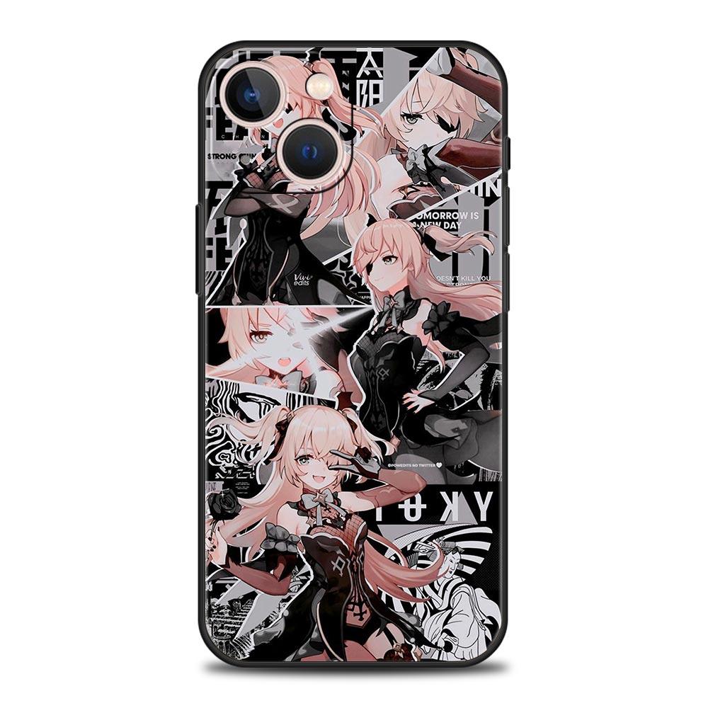 Genshin Impact Top Games Luxury Phone Case For iPhone 13 15 14 12 Mini 11 Pro MAX XR X SE XS 7 8 Plus Silicone Protection Cover