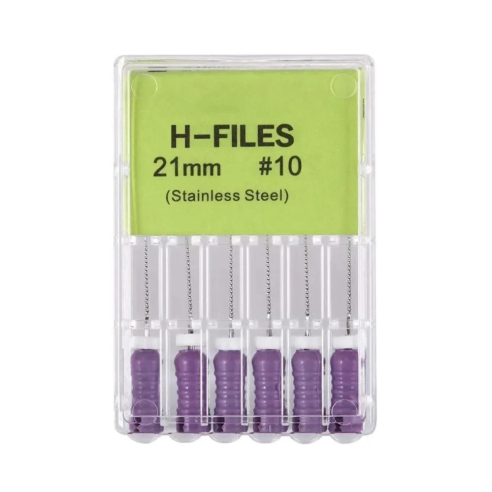 High Quality Dental H- Files Stainless Steel Hand Use Root Canal H File Endodontic Treatment File for Dentistry Instrument