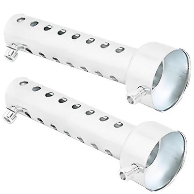 MIMIA Motorcycle Muffler, Inner Silencer, Set of 2, With Inner Lid, Silencer, Volume Adjustment,