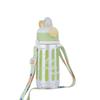 Water bottle summer water cup 1011 new plastic cup high value student cute double drink high temperature resistant portable straw cup