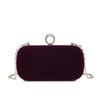 Black Velvet Handbag for Women 2025 Vip Designer Luxury Bags Evening Party Purse and Crossbody Shoulder Clutch Wallets