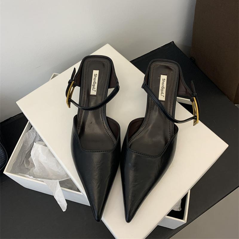 Fashion Summer Cover Toe Women Slippers Fashion Singbacks Mules Shoes Ladies Elegant Thin Heel Stripper Party Sandalias