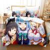 Anime KonoSuba Bedding Set Boys Girls Twin Queen Size Duvet Cover Pillowcase Bed Kids Adult Fashion Home Textileextile