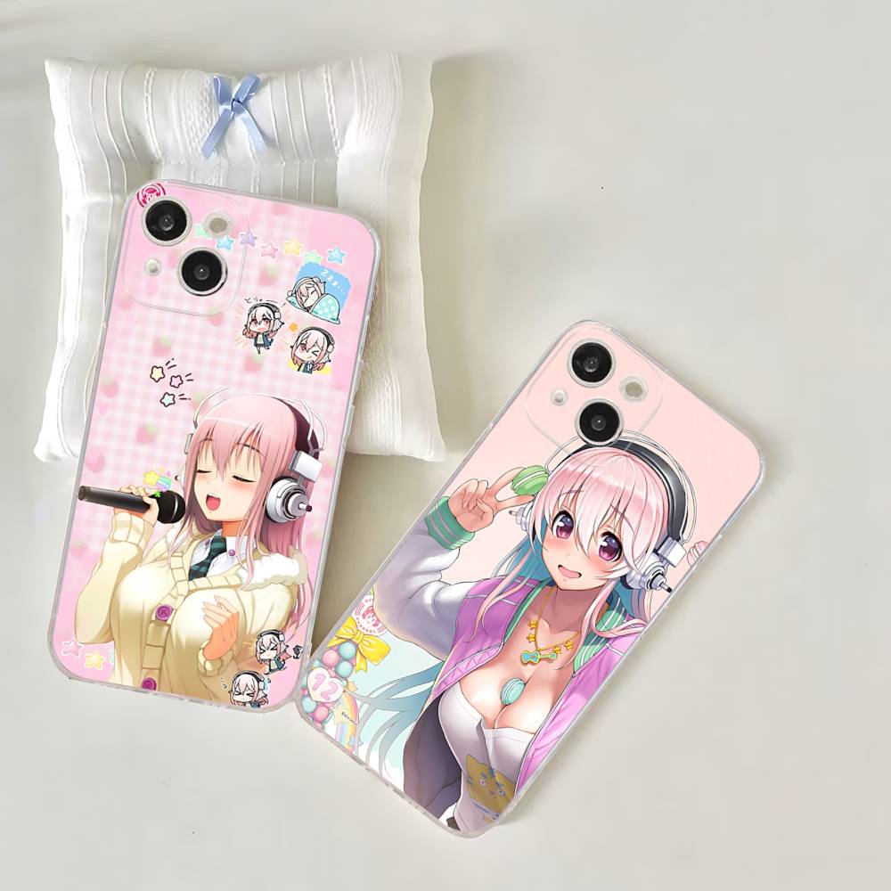 Classic Virtual Singer Super S-Sonico Phone Case For IPhone 17 16 15 14 13 11 12 Pro Max 16 Plus Transparent