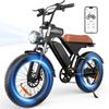 EB5Max Bicicletta Elettrica con Ruote Grasse a 7 Marce Batteria 48V 18.2AH Autonomia 85 Miglia 250W velocità 25KM/H Bicicletta Elettrica