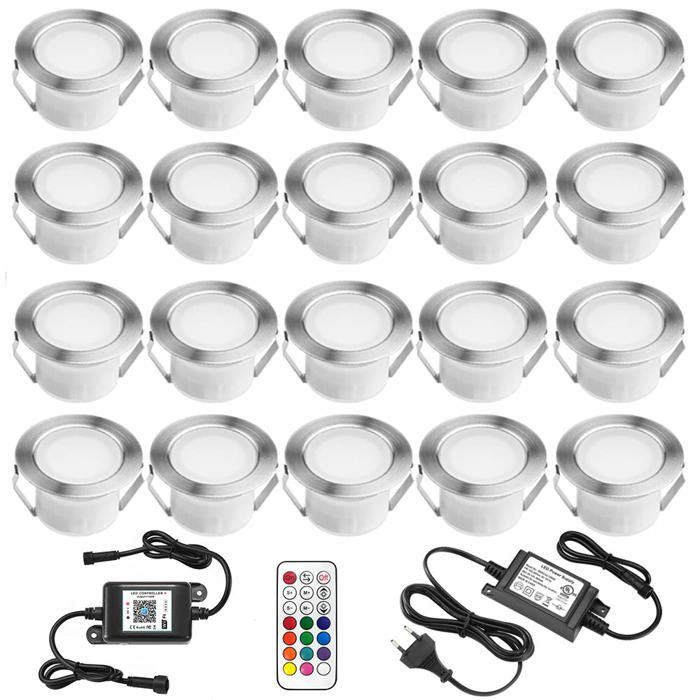 Spot Extérieur - INDARUN - Indarun - Compatible Alexa - 16 Millions De Couleurs - LED Intégrée