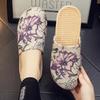 Fashion All-Season Closed-Toe Women's Linen Slippers