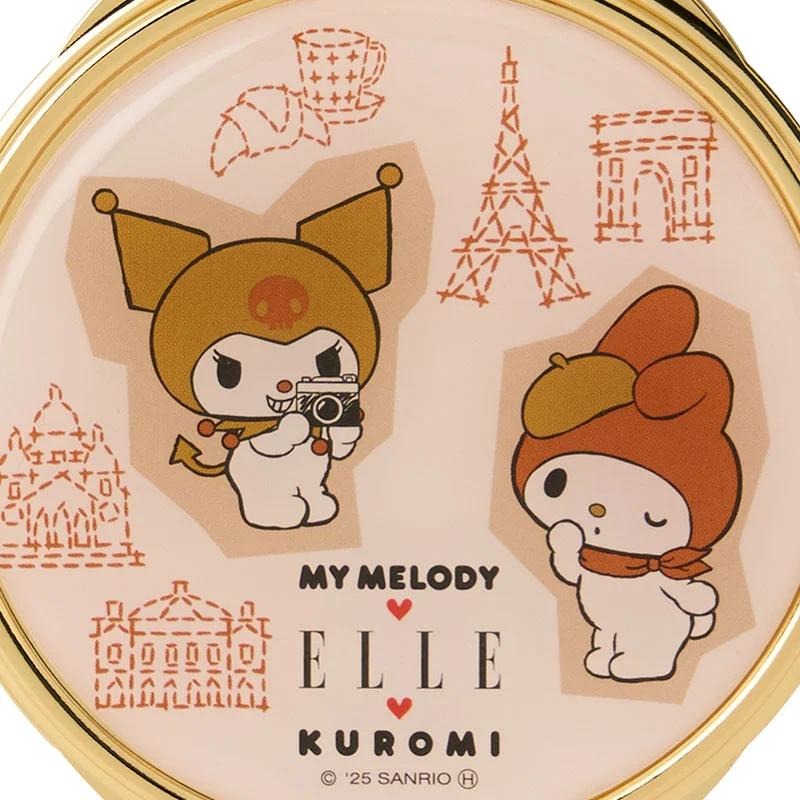 Sanrio My Melody & Kuromi ELLE Compact Mirror (MAP) Japan NEW Sanrio Characters