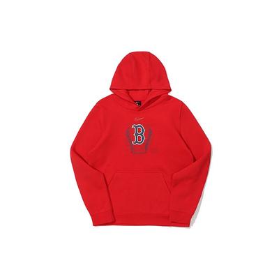 Nike X MLB Kollaborationslogo Baseball-Print Hoodie Kinder-Hoodies Rot 3Z3B7SBGA-BOS